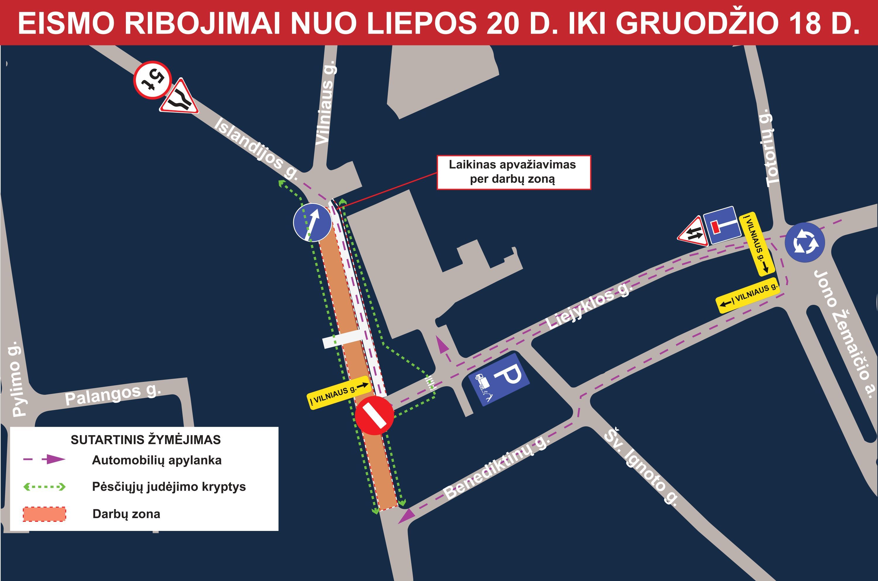 Eismo Ribojimų Schema, 1