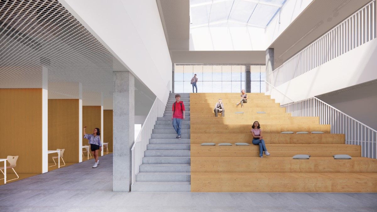 Amfiteatras   Progimnazija Lozoraičio G   Office De Architectura Vizualizacija