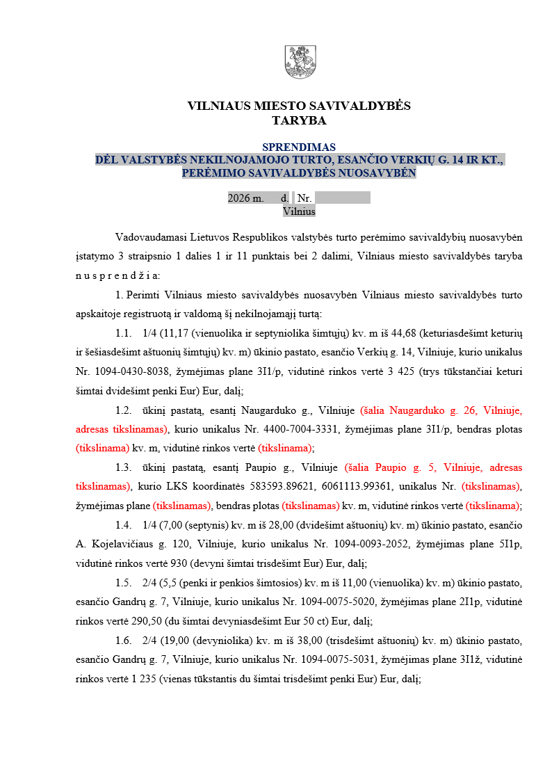 Viešinimui 1