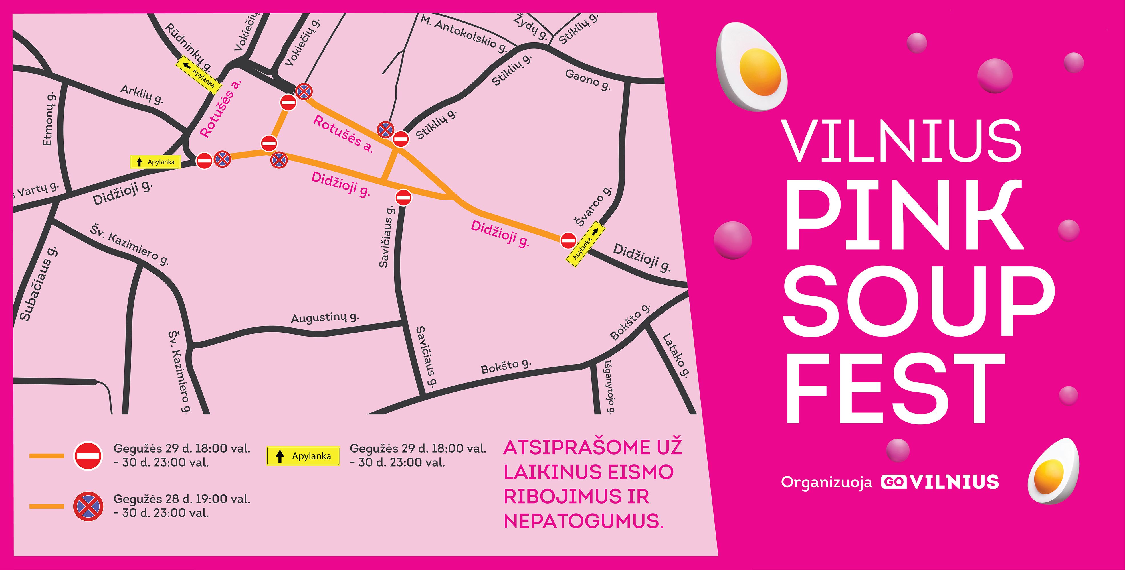 Vilnius Pink Soup Fest Žemėlapis Rotušė 05.19