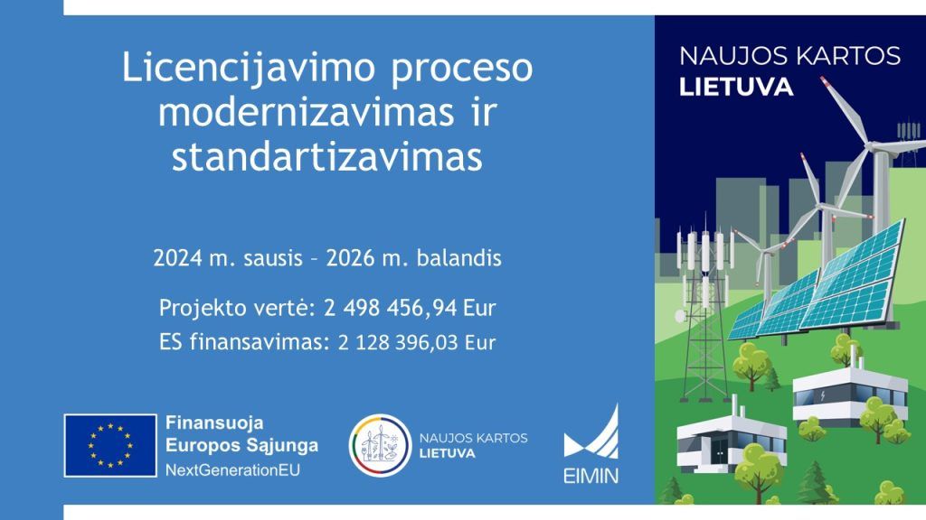 Licencijavimo proceso modernizavimas ir standartizavimas