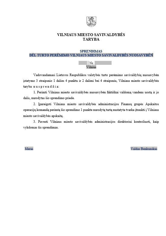 Viešinimui TS