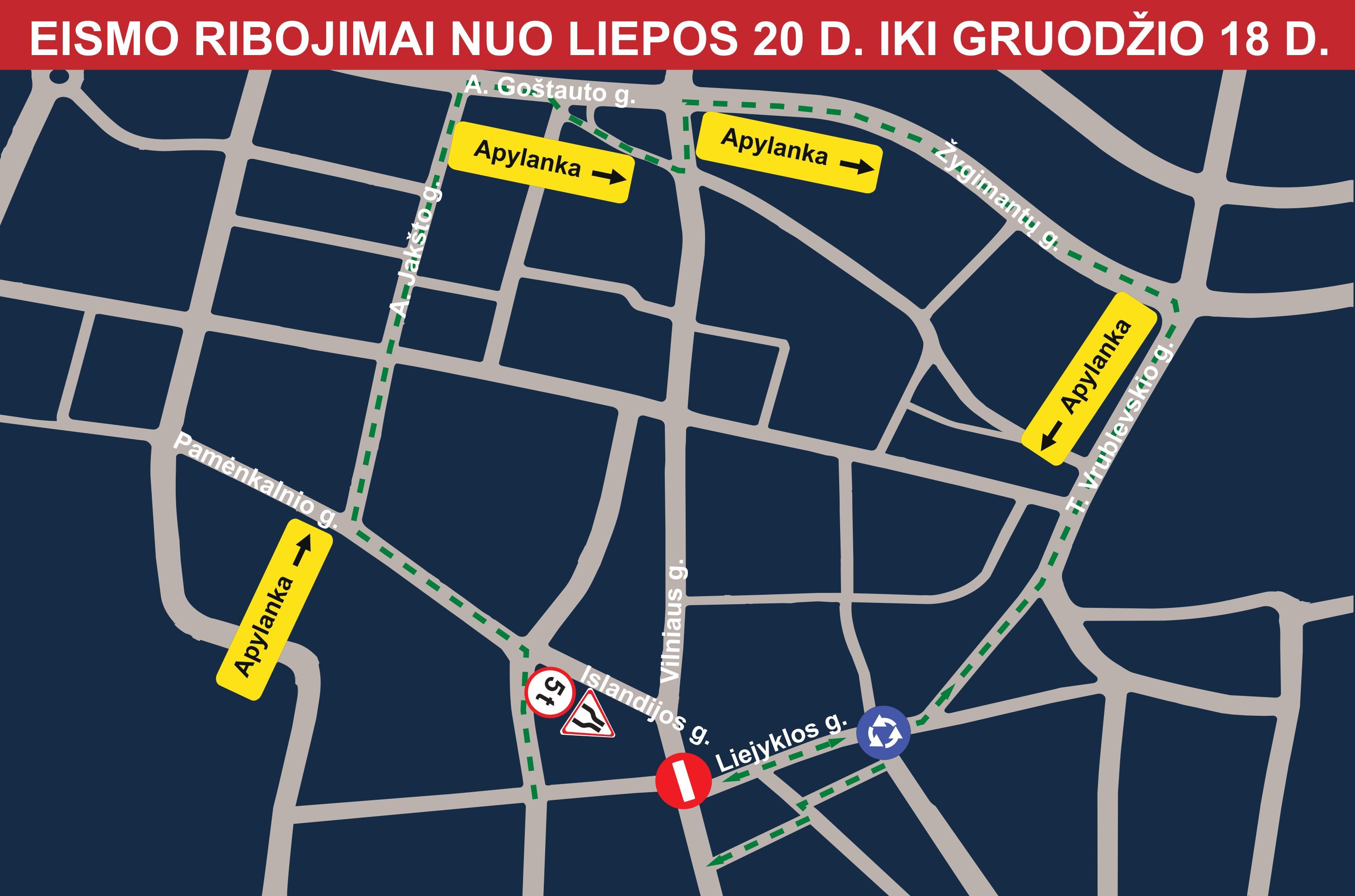 Eismo Ribojimų Schema, 2