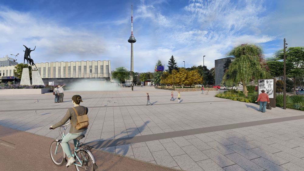 Aikštė Lazdynuose   Ryto  Vilniaus Vystymo Kompanijos Vizualizacija
