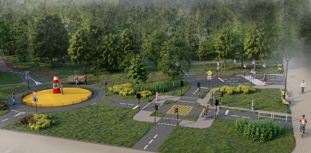 Viešoji Erdvė Prie V. Maciulevičiaus G. Vilniaus Vystymo Kompanijos Vizualizacija